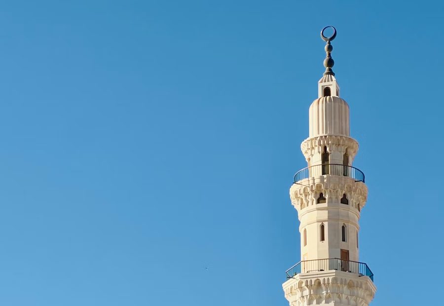 The Green Dome and minaret of the Prophet’s Mosque